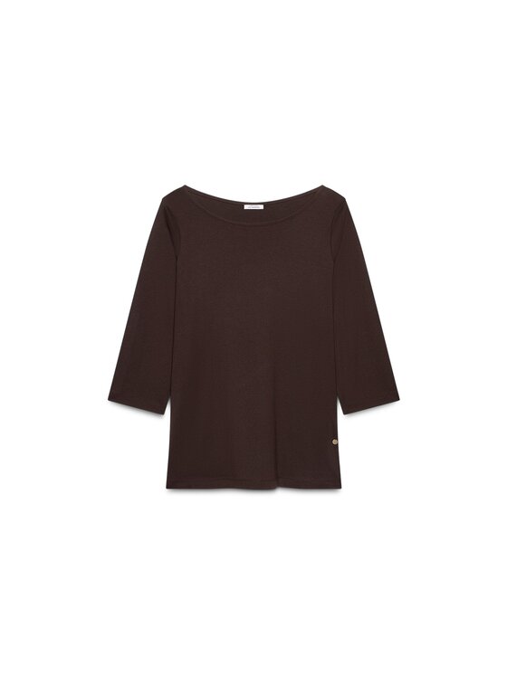 Fiorella Rubino Fiorella Rubino Bluzka G0CRL009262N022 Brązowy Regular Fit