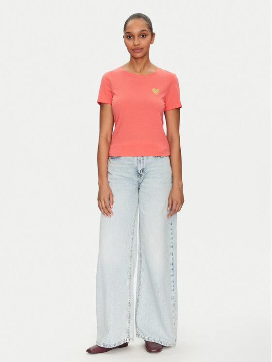 ONLY ONLY Тишърт Kita 15244714 Розов Regular Fit
