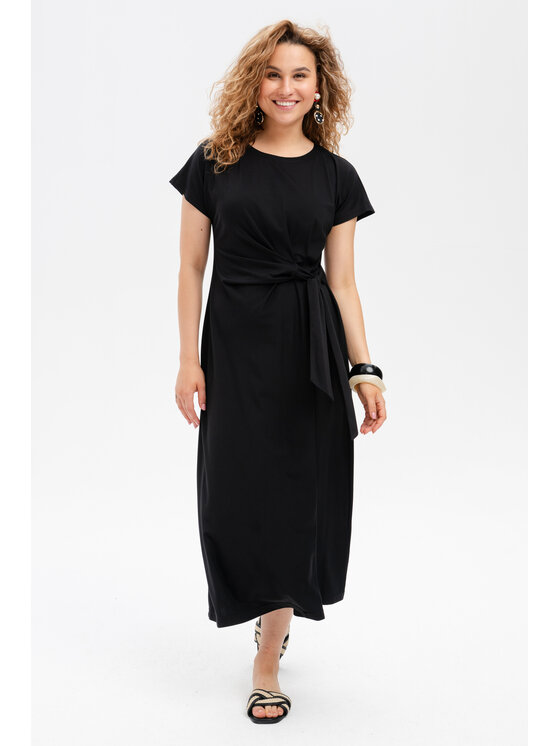 blue shadow blue shadow Sukienka codzienna Adita Czarny Regular Fit