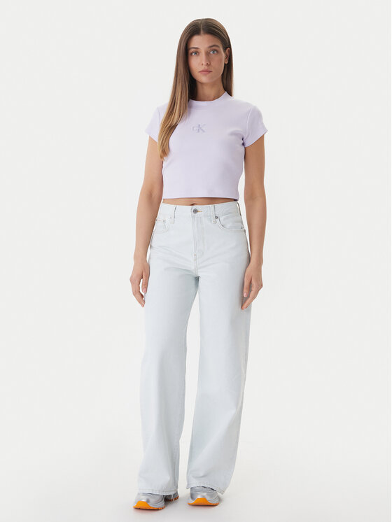 Calvin Klein Jeans Calvin Klein Jeans Póló LV047AB802 Rózsaszín Regular Fit