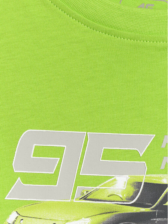 4F 4F T-Shirt ESPORTS RACING Zielony Regular Fit