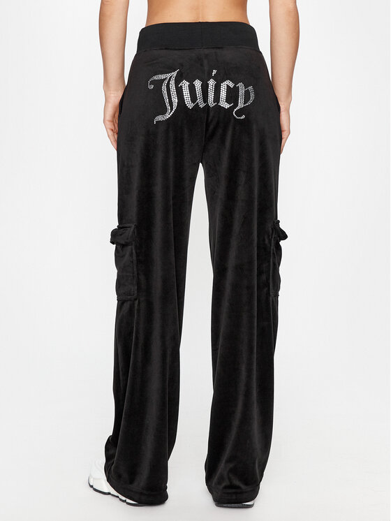 Juicy Couture Juicy Couture Jogginghose Audree JCWBJ23334 Schwarz Loose Fit