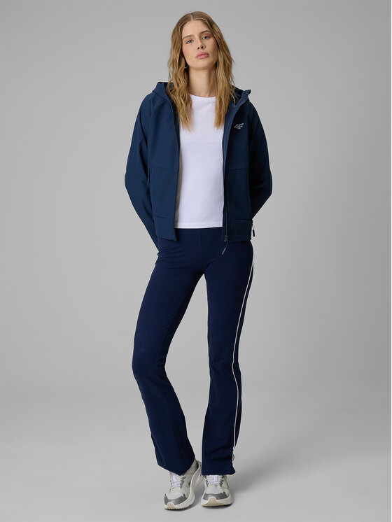4F 4F Kurtka przejściowa SS MIDSHOP TEXTILE Granatowy Regular Fit