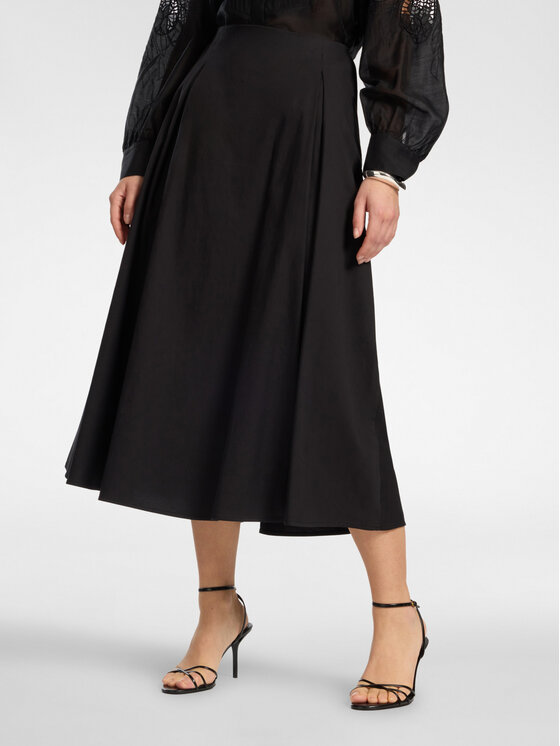 Elena Mirò Elena Mirò Gonna midi 1063P000086N033 Nero A-Line Fit