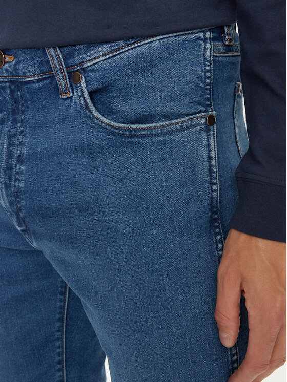 Wrangler Wrangler Jeansy Larston 112356821 Niebieski Slim Fit