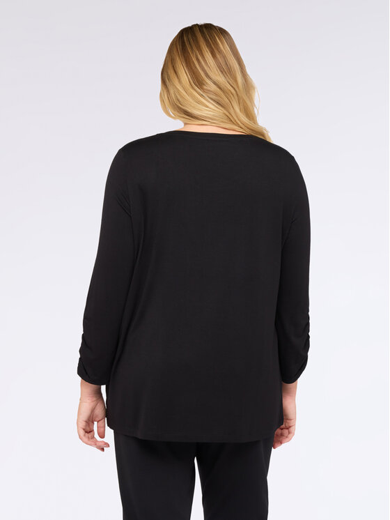Fiorella Rubino Fiorella Rubino Bluzka G247L008552N033 Czarny Regular Fit