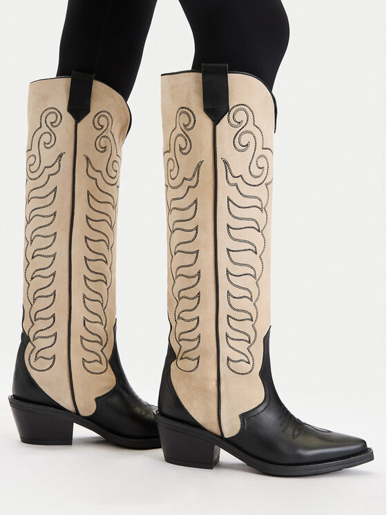 Badura Cizme și botine cowboy EO-BAYLOR-5033-25 Bej