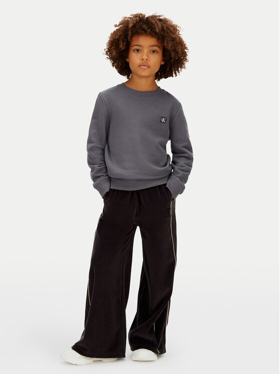 Calvin Klein Jeans Calvin Klein Jeans Mikina Mono Mini Badge IU0IU00570 Šedá Regular Fit