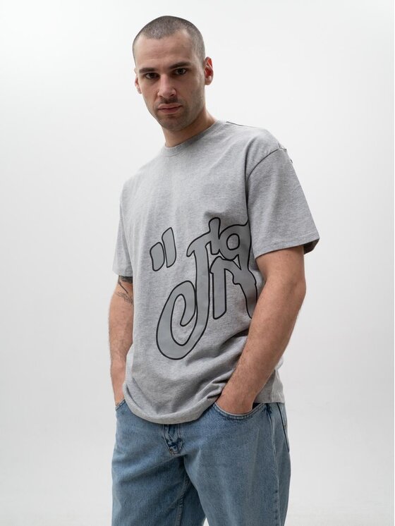 Jigga Wear Jigga Wear T-Shirt 128906 Szary Oversize