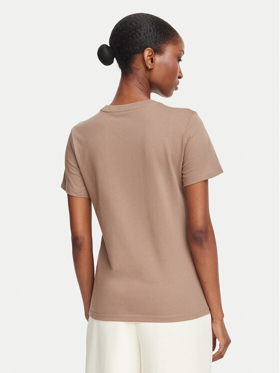 The North Face The North Face T-Shirt Evolution Simple Dome Slm NF0A8FX7 Ανοιχτό καφέ Regular Fit