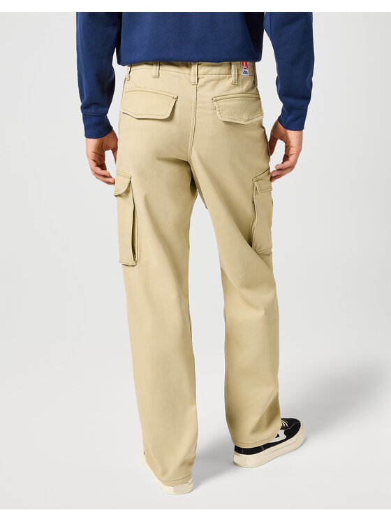 Wrangler Wrangler Spodnie materiałowe CASEY JONES CARGO Beżowy Regular Fit