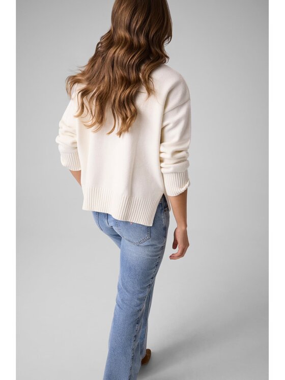 Guess Jeans Guess Jeans Sweter 184168 Biały Classic Fit