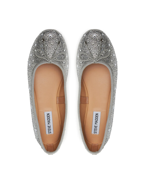 Steve Madden Steve Madden Baleriny Blossoms-R SM11002854 Srebrny