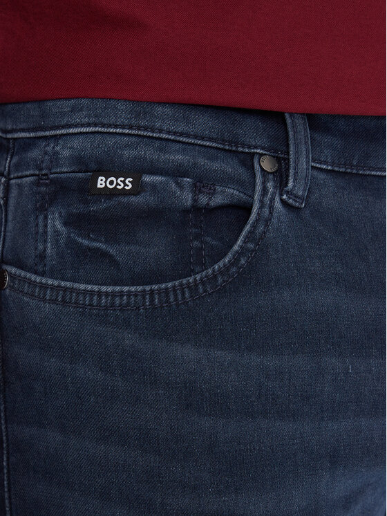 BOSS BOSS Jeansy P-Delaware 50549834 Tmavomodrá Slim Fit