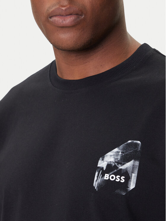 BOSS BOSS Tričko 50546374 Čierna Relaxed Fit