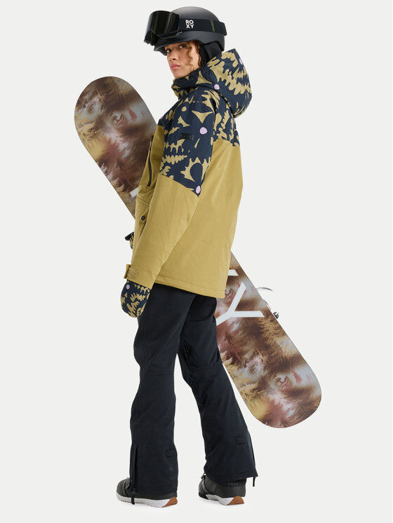 Roxy Roxy Snowboard jakna Stated ERJTJ03515 Bež Tailored Long Fit