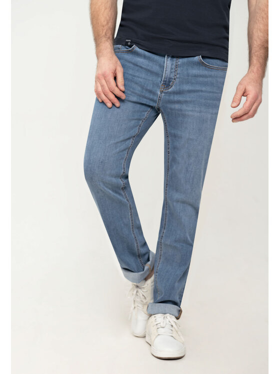Volcano Volcano Jeansy D-LEON 45 Niebieski Regular Fit