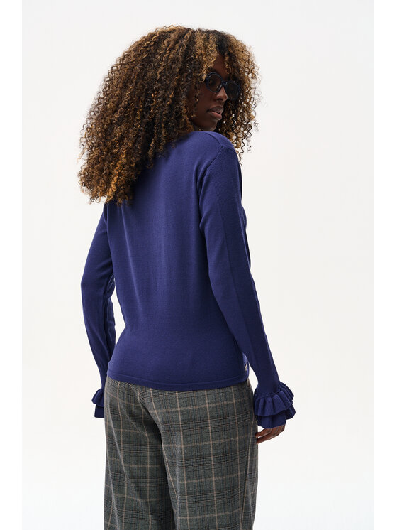blue shadow blue shadow Sweter Daxy Granatowy Regular Fit