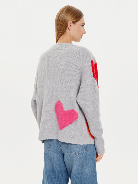 Frieda & Freddies Frieda & Freddies Кардиган 3329 Сив Relaxed Fit