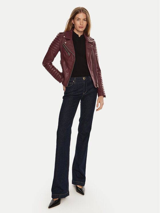 Serge Pariente Serge Pariente Giacca di pelle Hipster Girl Bordeaux Regular Fit