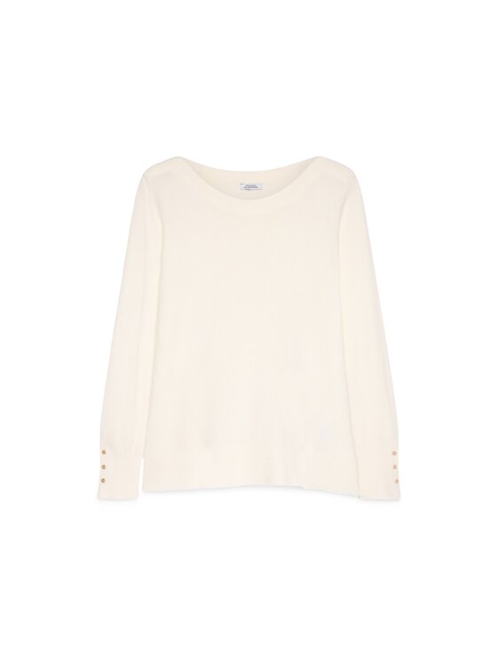 Fiorella Rubino Fiorella Rubino Cardigan M631L008005N011 Bianco A-Line Fit