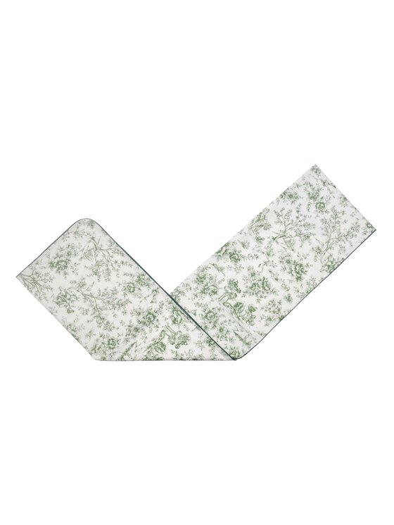 Roseberry Home Roseberry Home Bieżnik w stylu francuskim Toile de Jouy Green Zielony