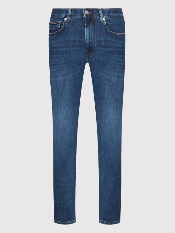 Tommy Hilfiger Tommy Hilfiger Дънки Bleecker MW0MW18279 Тъмносин Slim Fit