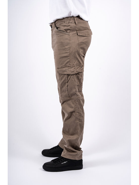 Marcus Marcus Pantaloni di tessuto Jeremy Cargo Marrone Regular Fit