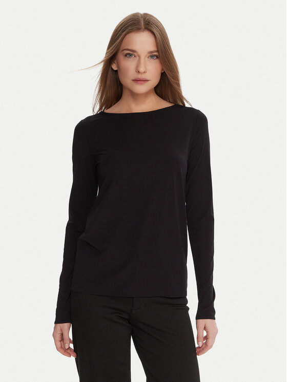 Wolford Wolford Блузка 53336 Чорний Slim Fit