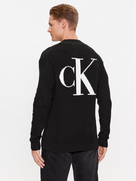 Calvin Klein Jeans Calvin Klein Jeans Golf Blown Up J30J324507 Czarny Regular Fit
