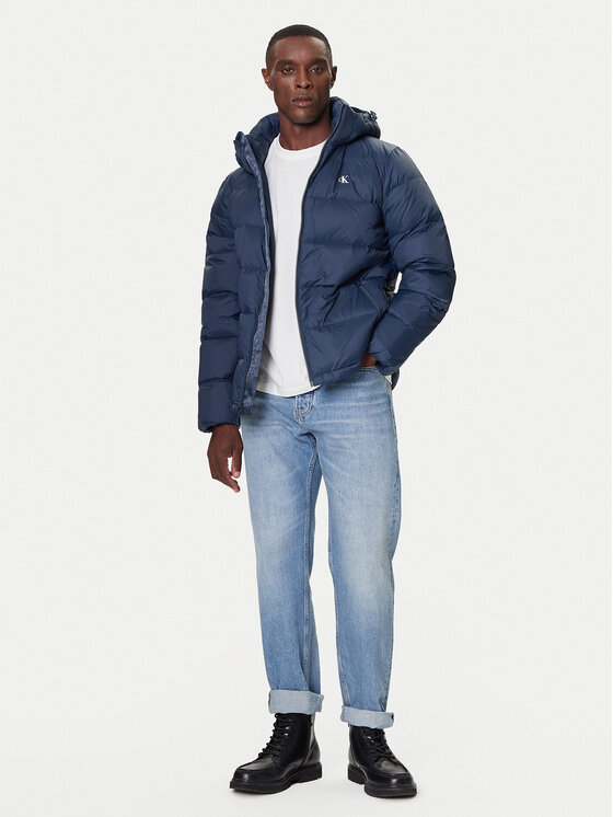 Calvin Klein Jeans Calvin Klein Jeans Pūkinė striukė LV04RC518G Tamsiai mėlyna Regular Fit