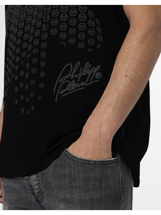 PHILIPP PLEIN PHILIPP PLEIN T-Shirt 29726 Czarny Regular Fit