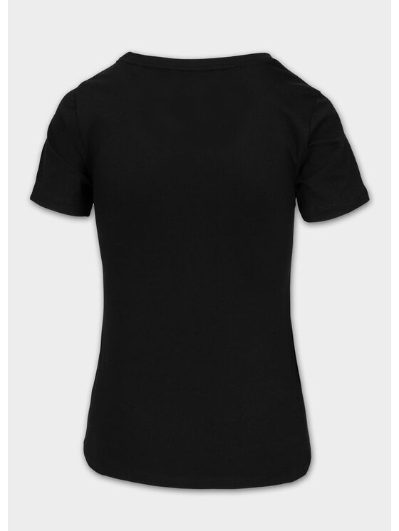 PITBULL PITBULL T-Shirt Koszulka damska NO LOGO M Czarny Regular Fit