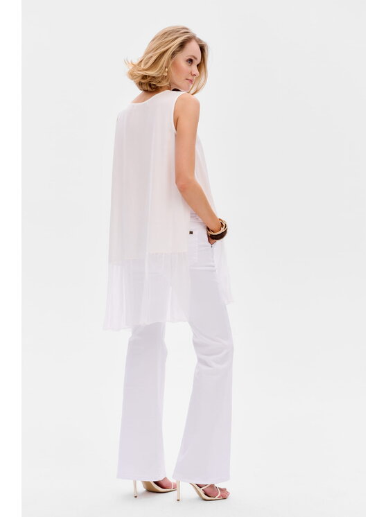 blue shadow blue shadow Tunika Evi Écru Regular Fit