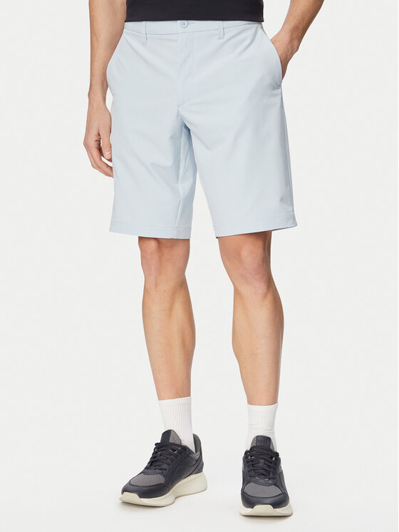 BOSS BOSS Шорти з тканини S Commuter 10.5 Inch 50540337 Світло-синій Slim Fit