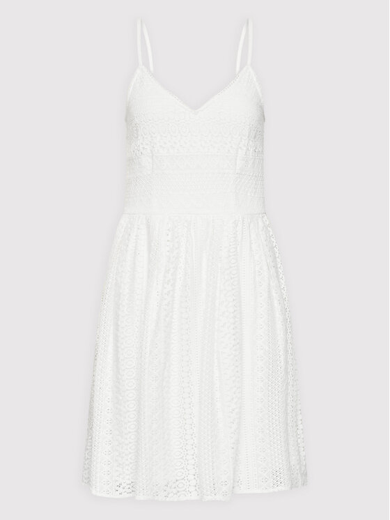 Vero Moda Vero Moda Rochie de vară Honey 10220925 Alb Regular Fit