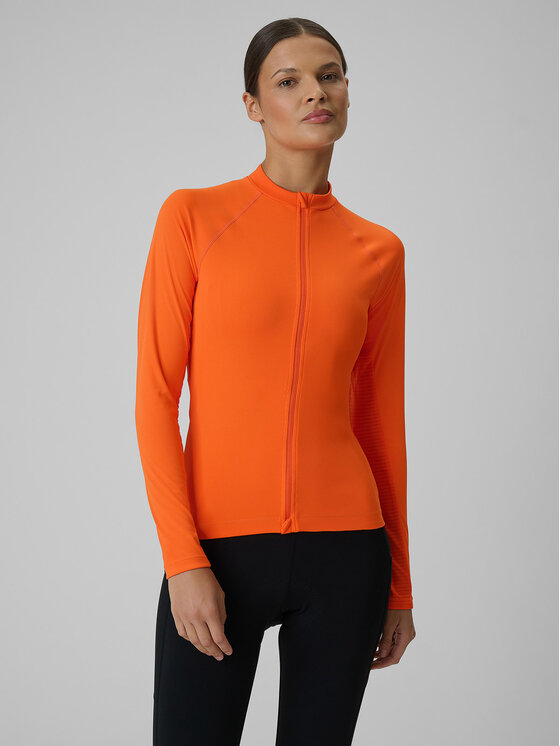 4F 4F Koszulka rowerowa ALTERNATIVE PATH Pomarańczowy Slim Fit
