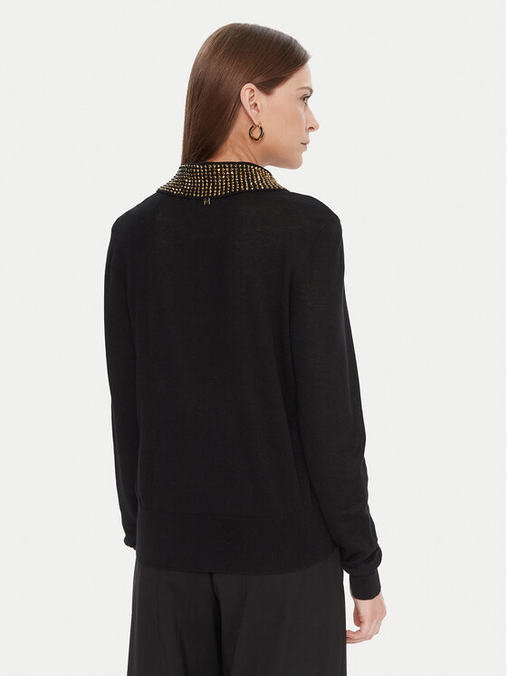 Lola Casademunt by Maite Lola Casademunt by Maite Džemper MF2511006 Crna Regular Fit