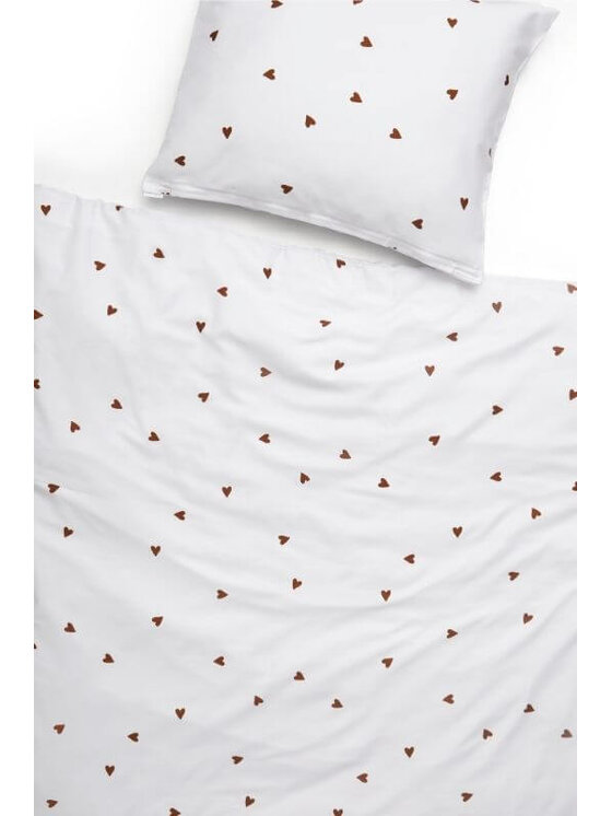 White pocket White pocket Komplet pościeli we wzory Biały