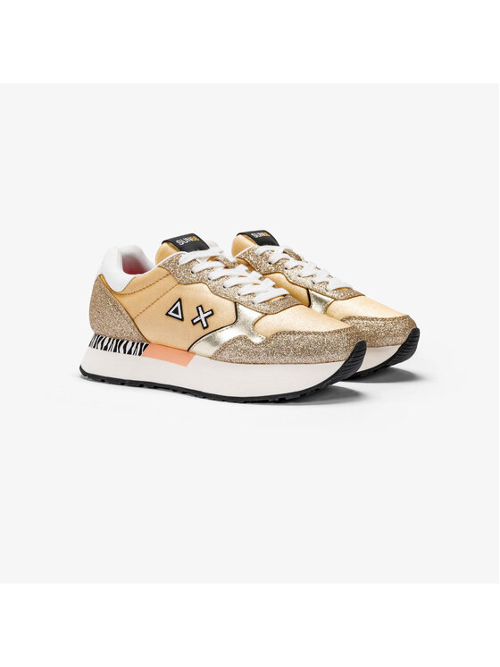 SUN68 SUN68 Sneakersy SUN68 Sneaker Donna Kelly glitter Z33222 43 Oro Złoty