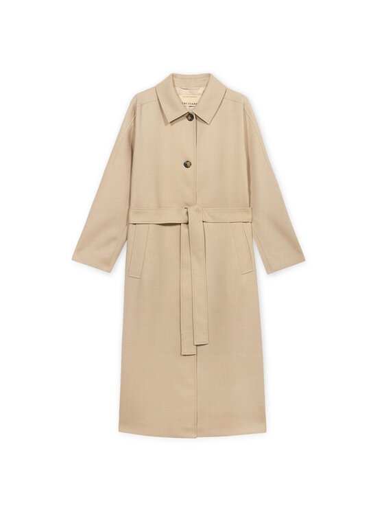 Trussardi Trussardi Płaszcz zimowy 0325A000428N012 Beżowy Regular Fit