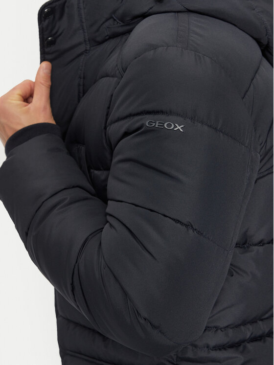 Geox Geox Žieminė striukė Leitan M4628B T3144 F1624 Tamsiai mėlyna Regular Fit