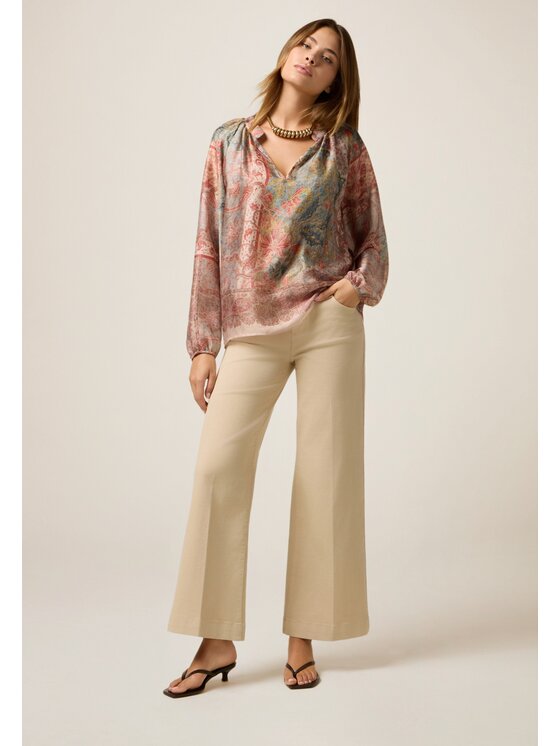 Oltre Oltre Blusa 2019J000784N0R6 Écru Regular Fit