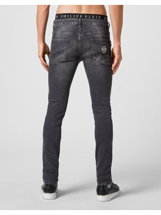 PHILIPP PLEIN PHILIPP PLEIN Jeansy 7469 Šedá Straight Leg