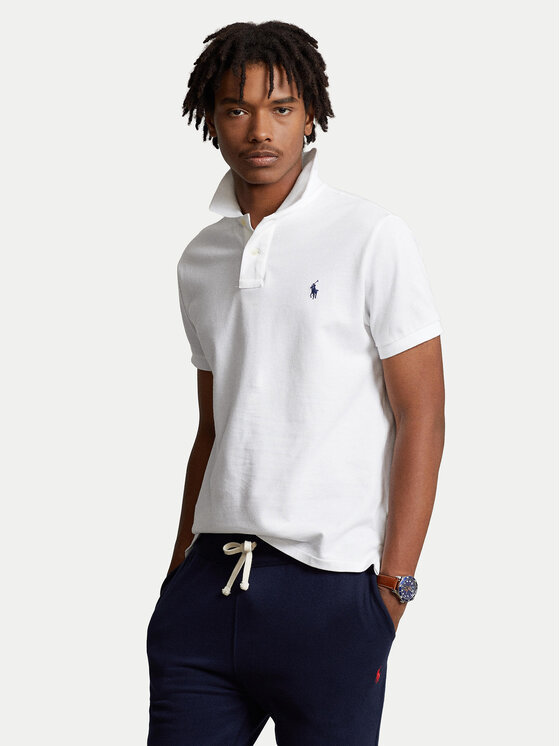 Polo Ralph Lauren Tricou polo Core Replen 710548797 Alb Slim Fit