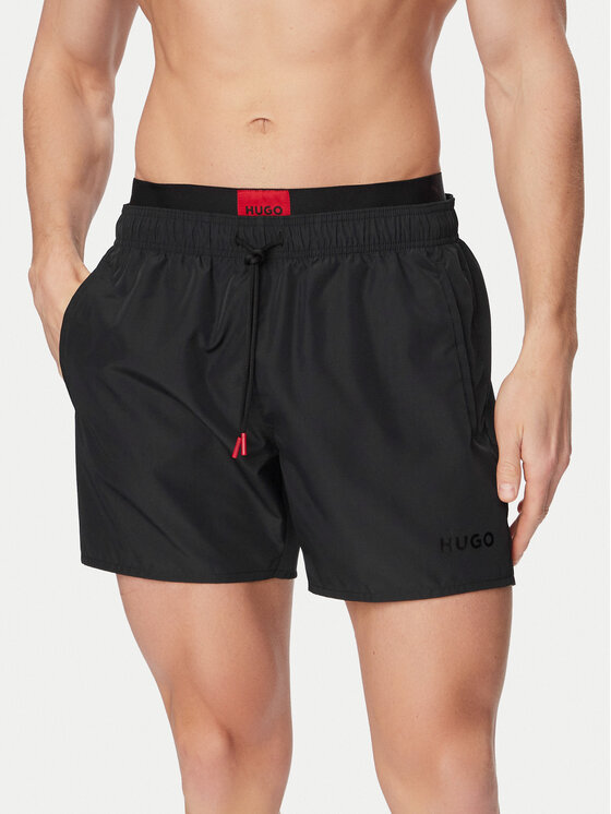 HUGO HUGO Plavecké šortky Galaxy Swim 50561128 Čierna Regular Fit