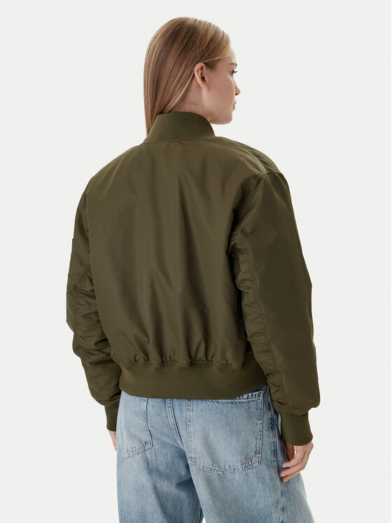 Tommy Jeans Tommy Jeans Bomberjacke Essential DW0DW22046 Grün Regular Fit