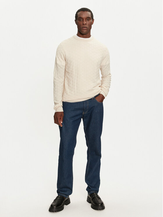 Brave Soul Brave Soul Sweter MK-248BURKE Beżowy Regular Fit