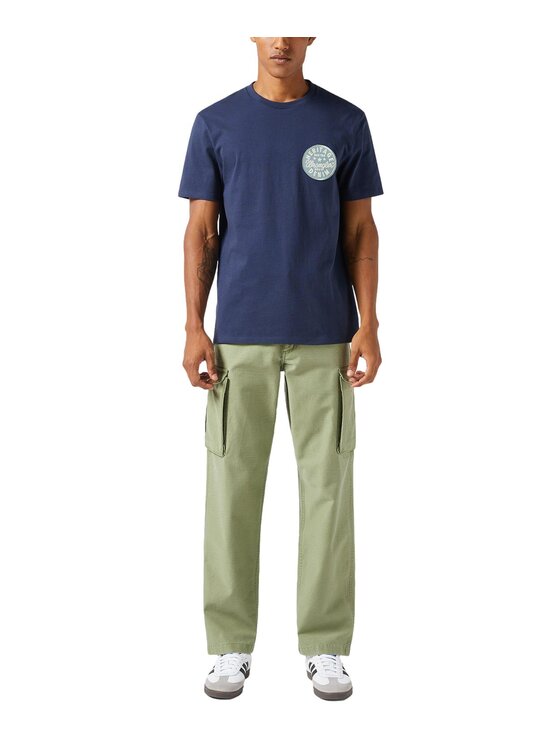 Wrangler Wrangler T-Shirt 112351231 Granatowy Regular Fit
