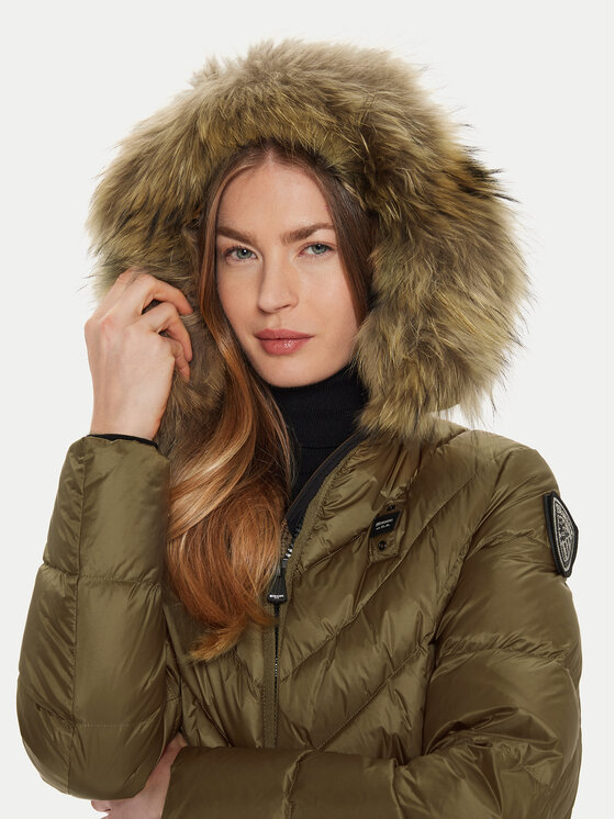 Blauer Blauer Pernata jakna 24WBLDC03051 Smeđa Regular Fit